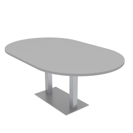 Skutchi Designs 45.25 in W, 84 in L, 29 in H, Engineered Wood Top, Grey HAR-RAC-46X84-DOU-01